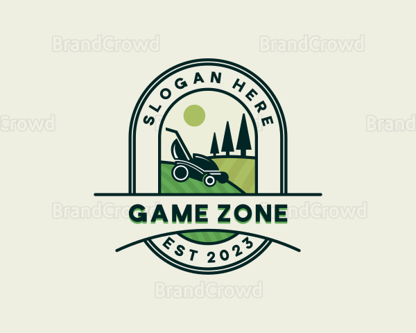 Lawn Care Garden Landscaping Logo