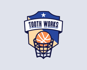 Basketball Sports League Logo