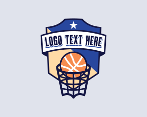 Basketball Sports League Logo