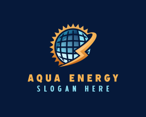 Solar Energy Globe logo design