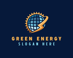 Solar Energy Globe logo design