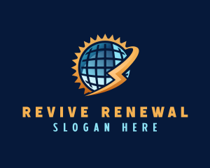 Solar Energy Globe logo design