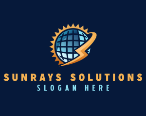 Solar Energy Globe logo design