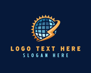 Globe - Solar Energy Globe logo design