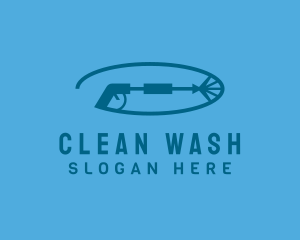 Pressure Washer Cleaning logo design