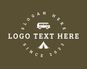 Scenery - Camping Tent Van logo design