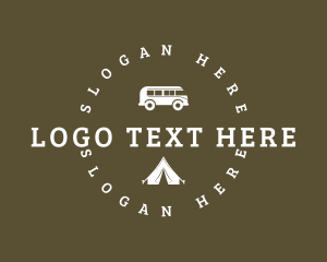 Camping Tent Van Logo