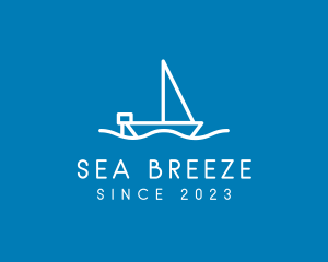 Sailboat - Sea Sailboat Travel logo design