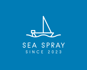 Sea Sailboat Travel logo design