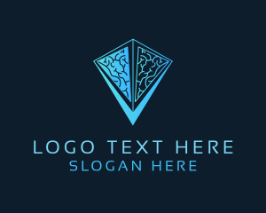 Blue Pyramid Brain Logo