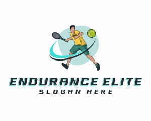 Tennis Player Competition Logo