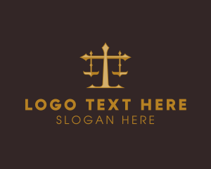 Constitution - Law Judge Scales logo design