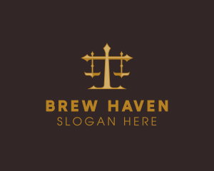 Law Judge Scales logo design