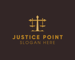 Judiciary - Law Judge Scales logo design