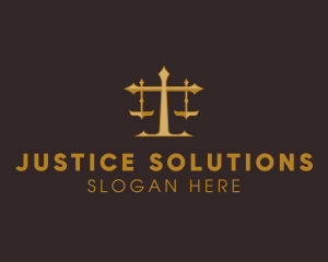 Judicial - Law Judge Scales logo design