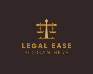 Law - Law Judge Scales logo design