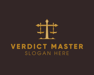 Judge - Law Judge Scales logo design