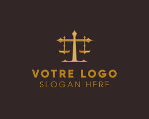 Law Office - Law Judge Scales logo design