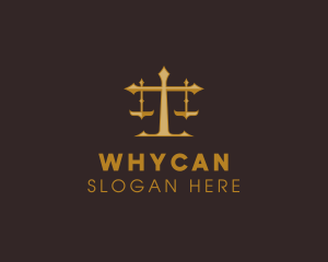 Law Judge Scales logo design