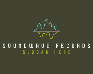 Record - Studio Record Soundwave logo design