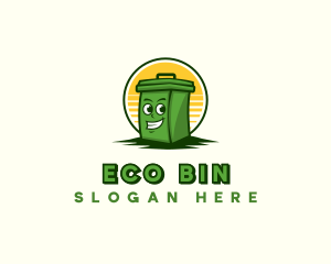 Bin - Garbage Trash Cartoon logo design
