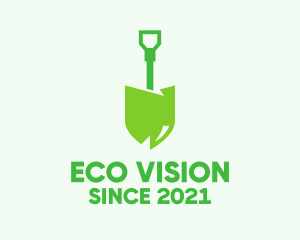 Eco Friendly Shovel  logo design