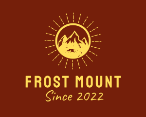 Rustic Sun Mountain  logo design