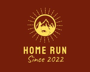 Rustic Sun Mountain  logo design