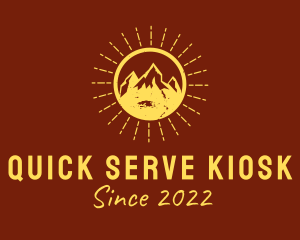 Rustic Sun Mountain  logo design