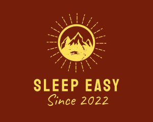 Rustic Sun Mountain  logo design