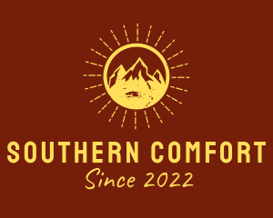 Rustic Sun Mountain  logo design