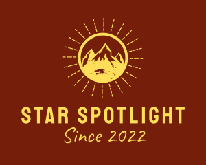 Rustic Sun Mountain  logo design