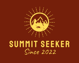 Mountaineer - Rustic Sun Mountain logo design