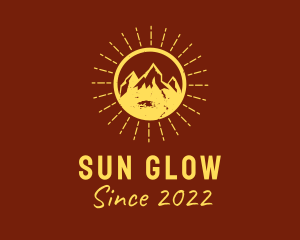 Rustic Sun Mountain  logo design