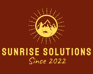 Sun - Rustic Sun Mountain logo design