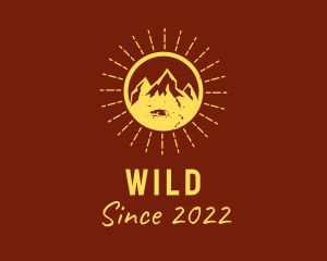 Rustic Sun Mountain  logo design