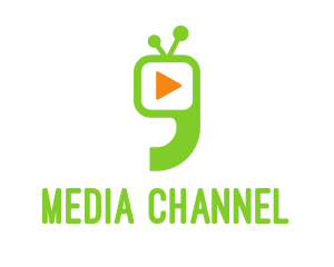 Channel - Green Television Quote logo design