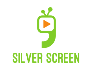 Movies - Green Television Quote logo design