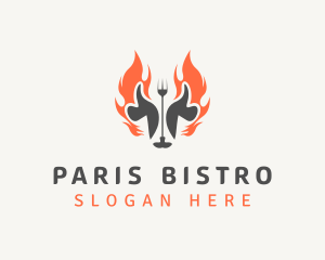 Beef BBQ Roasting logo design