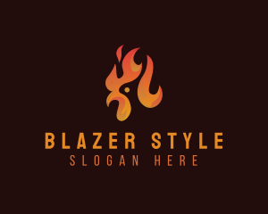 Flame Chicken Grill logo design