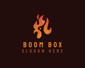 Flame Chicken Grill logo design