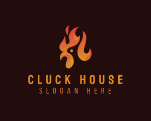 Chicken - Flame Chicken Grill logo design