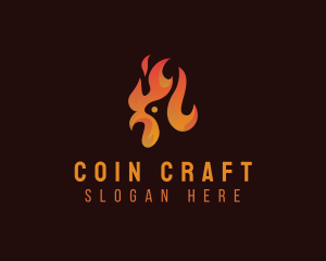 Flame Chicken Grill logo design