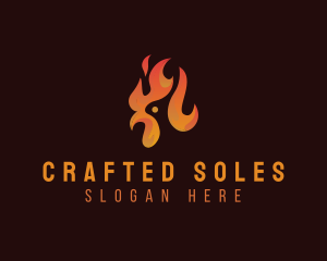 Flame Chicken Grill logo design