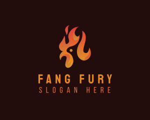 Flame Chicken Grill logo design