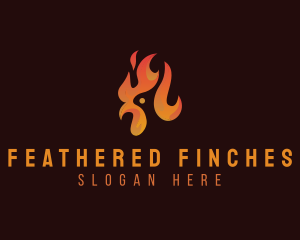 Flame Chicken Grill logo design