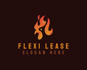 Flame Chicken Grill logo design