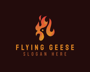 Flame Chicken Grill logo design