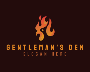 Flame Chicken Grill logo design