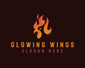 Flame Chicken Grill logo design